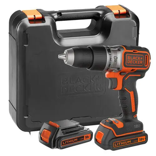 Дриль-шурупокрут акумуляторний безщітковий ударний BLACK+DECKER BL188KB — Photo 2