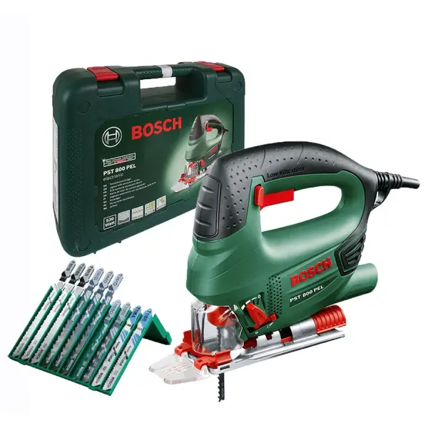 Електричний лобзик Bosch PST 800 PEL + 10 шт пил в наборі