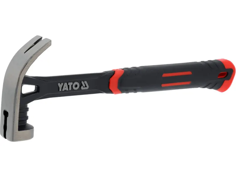 Молоток сталевий монолітний YATO m= 500 г, l= 345 мм [6/18]