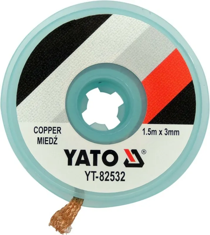 Стрічка плетена з міді для очищення від припою YATO YT-82532
