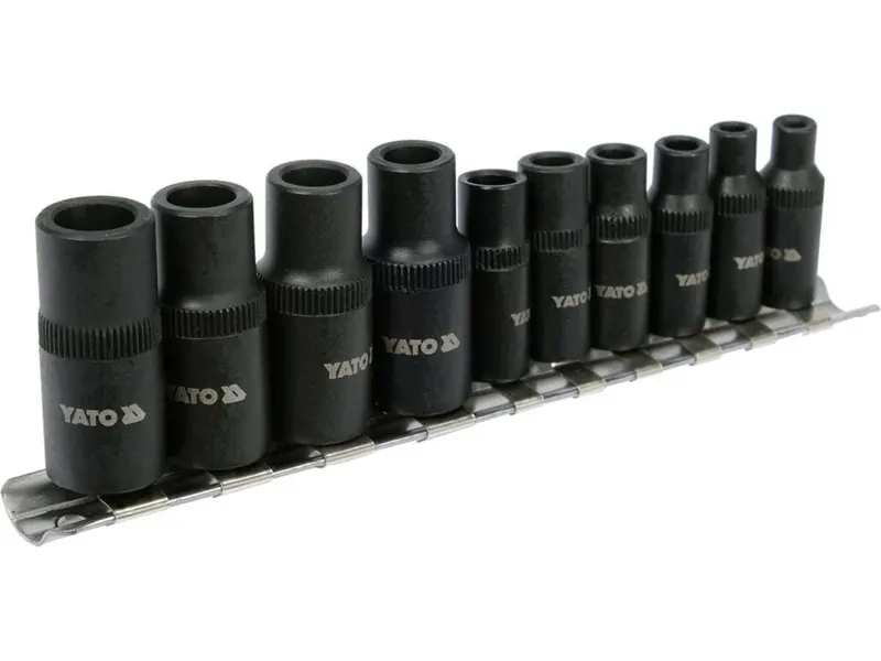 Різьбонарізні перехідники YATO; з квадратами 1/4" і 3/8", №1-8, 10 шт. [10] — Photo 2