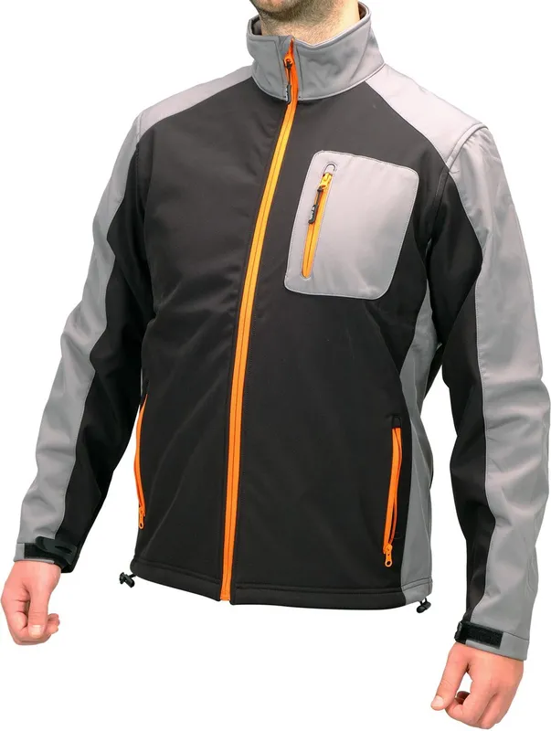 Куртка робоча SOFTSHELL YATO розмір S, чорно-сіра, 3 кишені, 96% поліестер і 4% спандекс(DW) — Photo 3