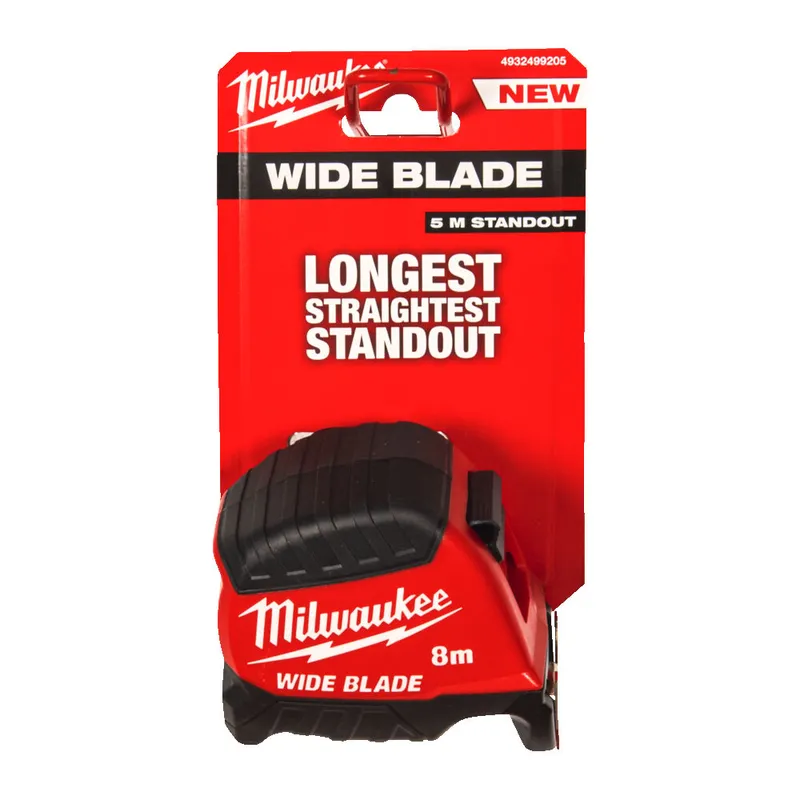 Рулетка WIDE BLADE MILWAUKEE (Gen2), (полотно 35мм), 8м — Photo 2