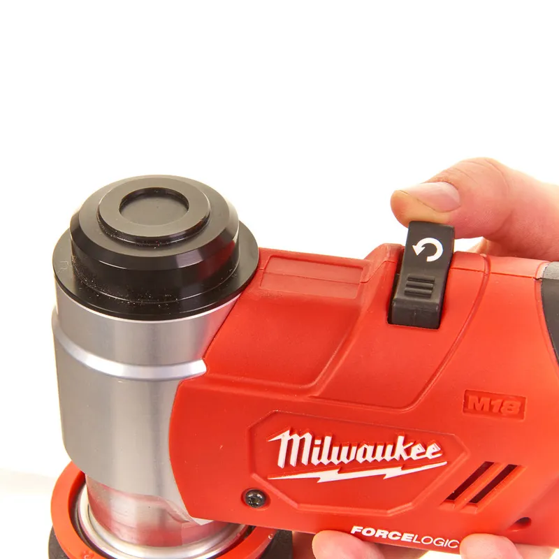 Пробійник гідравлічний для отворів акумуляторний FORCE LOGIC MILWAUKEE M18 HKP-0C (каркас, кейс) — Photo 2