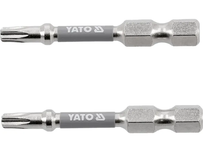 Насадка викруткова YATO TORX T20 х 50 мм. HEX 1/4", покрита нікелем, 2 шт.[10]
