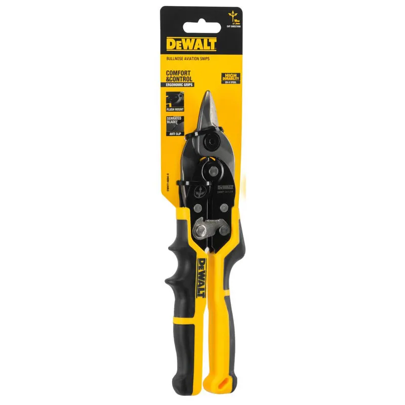 Ножиці по металу ERGO Aviation довжиною 235 мм, прямі з короткими губками DeWALT DWHT14694-0 — Photo 5