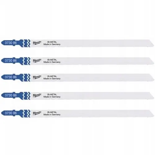Полотна для лобзика T718AF Bi-Metal MILWAUKEE, 155мм/ крок зуба 1,0мм, (5шт), (універсальні)