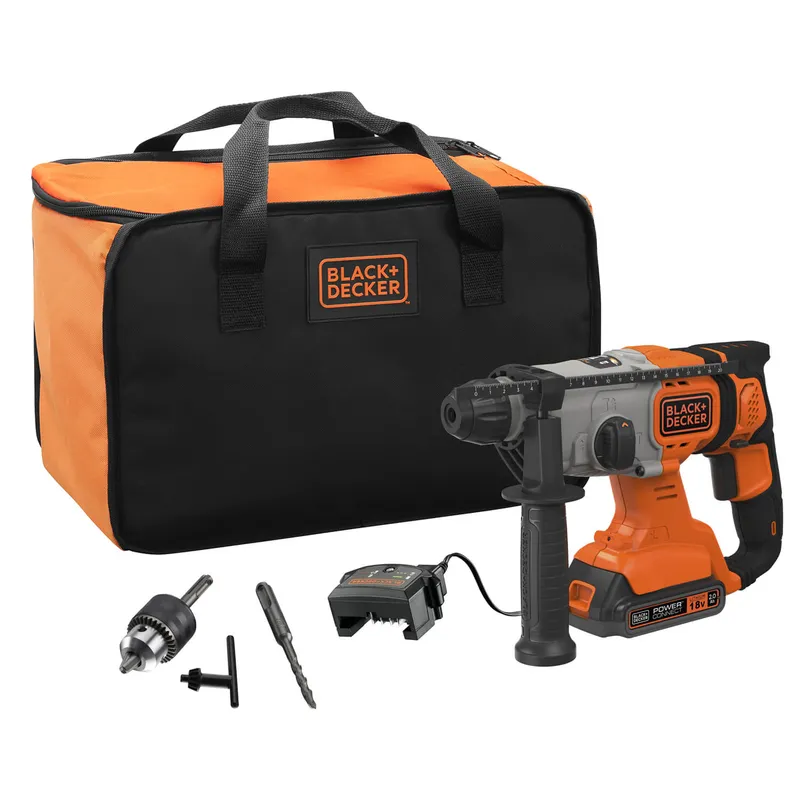 Перфоратор акумуляторний BLACK+DECKER BCD900D1S — Photo 4