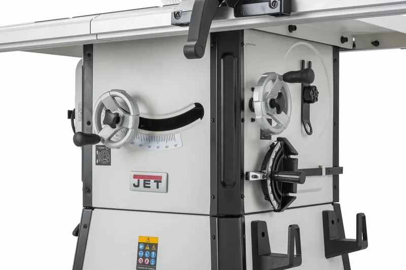 Циркулярна пила JET JLTS-10-T : 400В, 2,2(1,8)кВт, диск Ø=254/(16/30) мм 0-45°. роб. 685х512мм — Photo 6