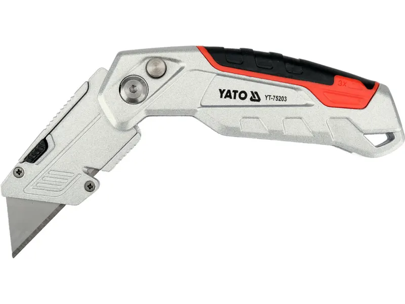 Ніж YATO з висувним трапецевидним лезом 61х 19 мм +3 леза [12/96]