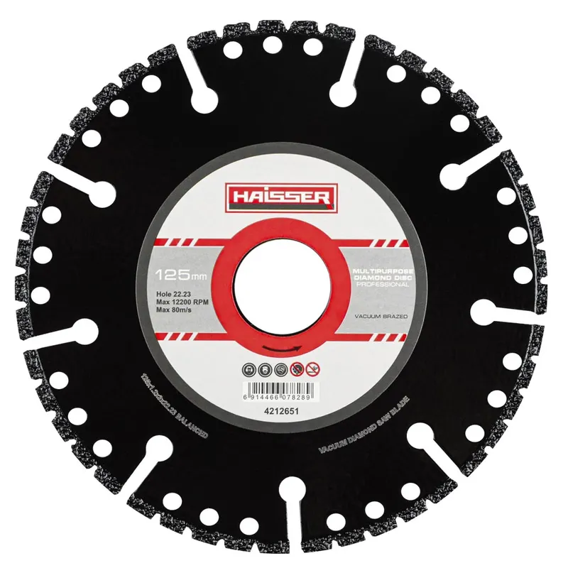 Диск алмазний MULTIPURPOSE PROFESSIONAL 125x1.2x3x22.23 (HAISSER)