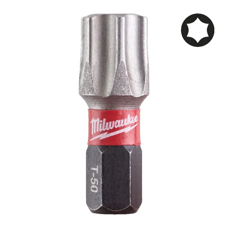 Біта SHOCKWAVE MILWAUKEE, TX50, 25мм, (15шт) — Photo 2
