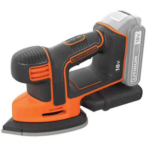 Шліфмашина вібраційна акумуляторна BLACK+DECKER BDCDS18N — Photo 1