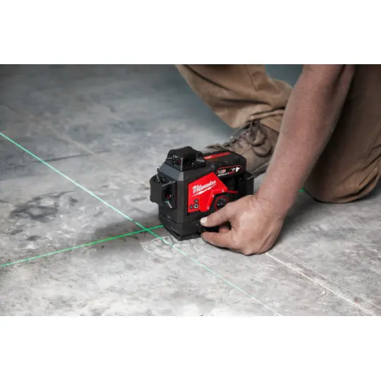 Нівелір лазерний акумуляторний 3D MILWAUKEE, M12 3PLSKIT-401P (ЗП+1ак.Х4Аг+обладнання+PACKOUT) — Photo 3