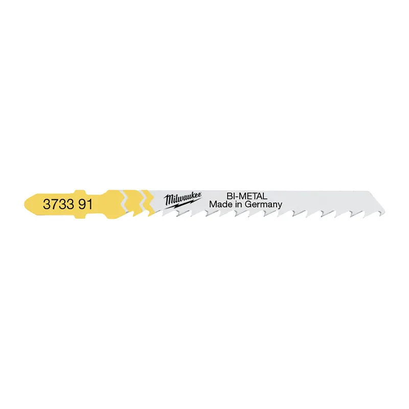 Полотна для лобзика T144DF Bi-Metal MILWAUKEE, 75мм/ крок зубу 4,0мм, (5шт), (деревина, швидкий різ) — Photo 2