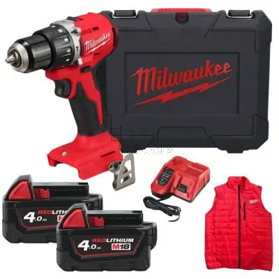 Дриль-шурупокрут з ударом акумуляторний MILWAUKEE М18 BLPDRC-402С — Photo 1
