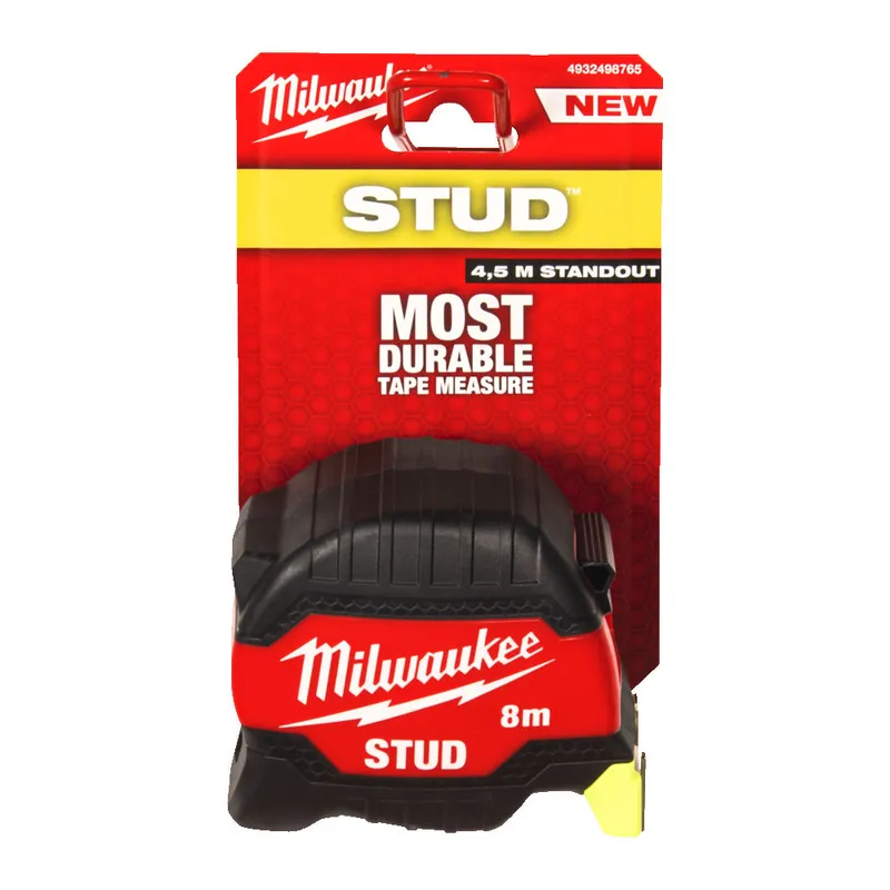 Рулетка магнитная MILWAUKEE, STUD (Gen 3), 8м (33мм) — Photo 2