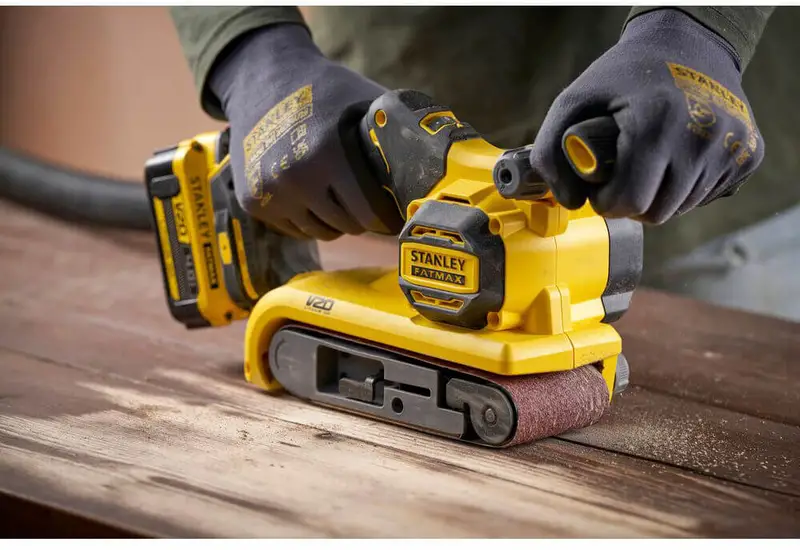 Шліфмашина стрічкова акумуляторна STANLEY FATMAX SFMCW223B — Photo 8