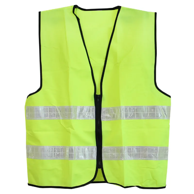 Жилет сигнальний з блискавкою 120 г/м2 (68х58 см) XL, жовтий WERK 50003