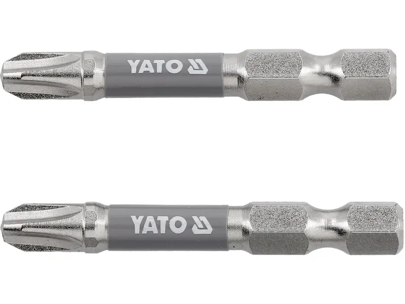 Насадка викруткова YATO PH3 х 50мм. HEX 1/4", покрита нікелем, 2шт.[10]