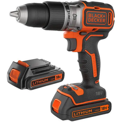 Дриль-шурупокрут акумуляторний безщітковий ударний BLACK+DECKER BL188KB — Photo 1