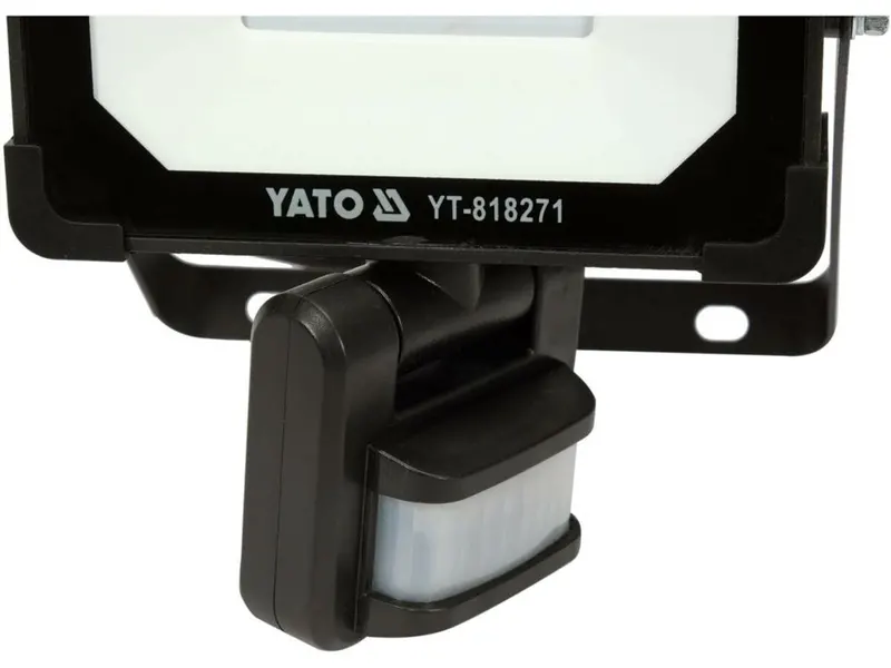 Прожектор з SMD-діодним випромінювачем і датчиком руху YATO : 20 Вт, 230 В, 1900 лм, 30 діодів [16] — Photo 3