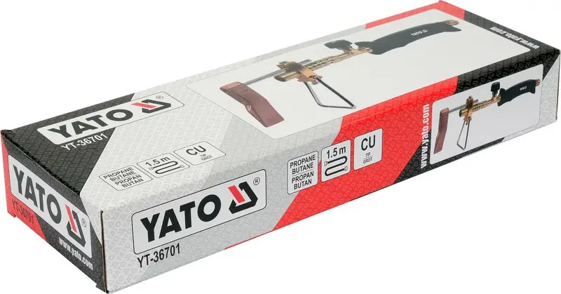 Паяльник газовий для покрівельних робіт YATO з нагрівальним наконечником і шлангом- 1,5 м [20] — Photo 2