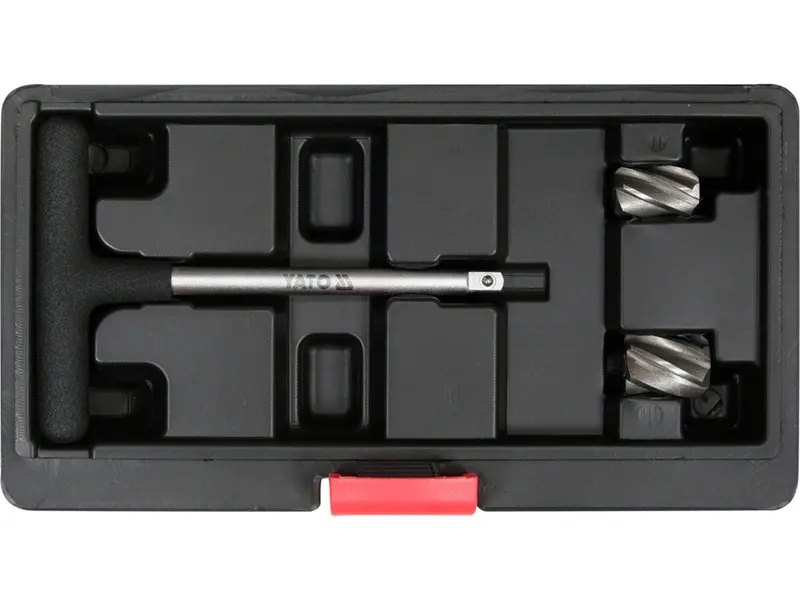 Фрези для гнізд датчиків ABS YATO, з тримачем- 1/4", Ø= 15х23 і 18х23 мм, кпл. 3 елем. [50]