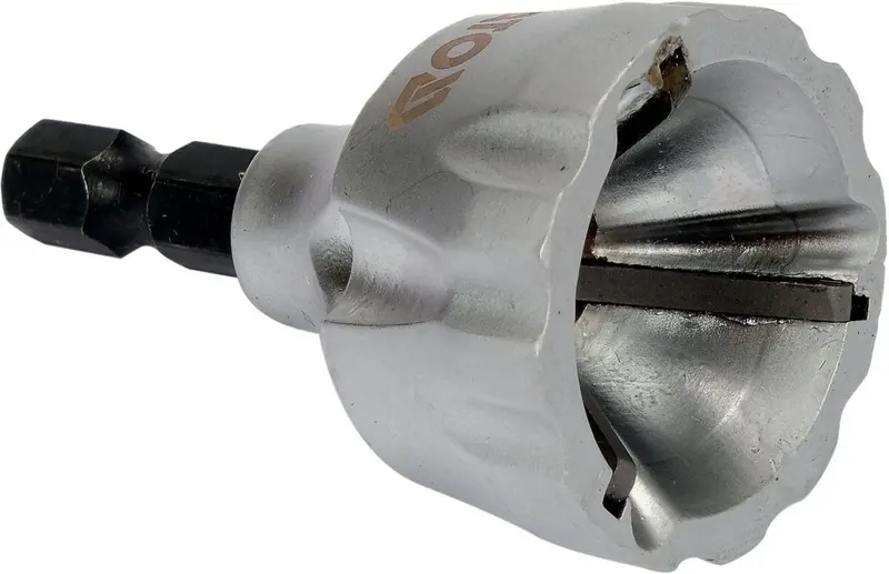 Знімач фаски YATO на 6-гран. шпинделі- 1/4", Ø= 3-19 мм, глиб.- 12 мм [10/80]