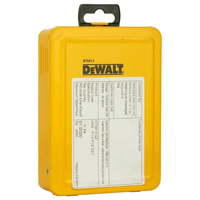 Набір свердел по металу DeWALT DT5913 — Photo 1