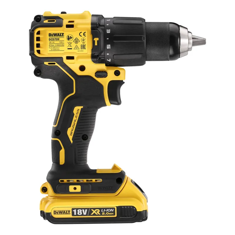 Дриль-шурупокрут акумуляторний безщітковий ударний DeWALT DCD709D2T — Photo 3