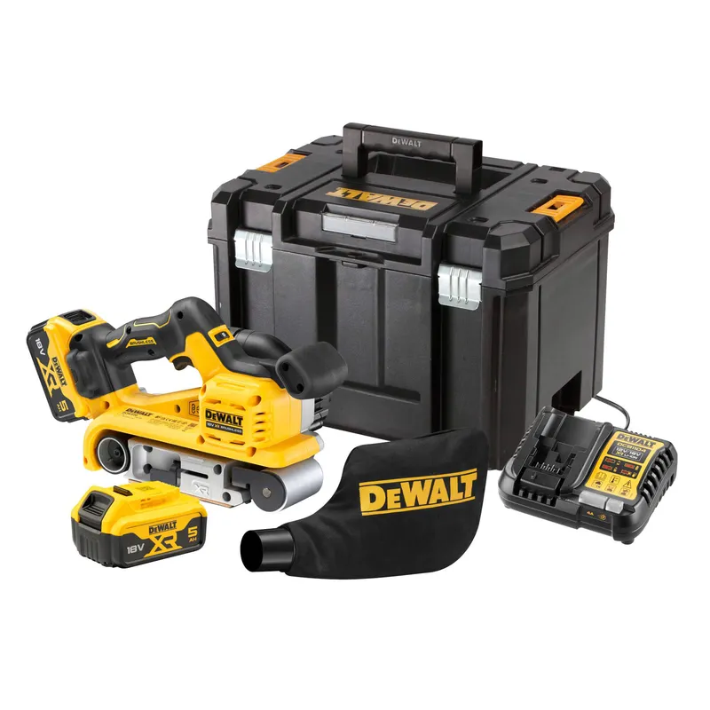 Шліфмашина стрічкова акумуляторна безщіткова DeWALT DCW220P2 — Photo 7