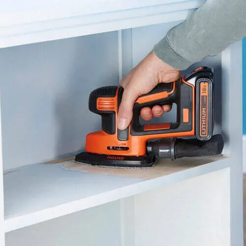 Шліфмашина вібраційна акумуляторна BLACK+DECKER BDCDS18N — Photo 5