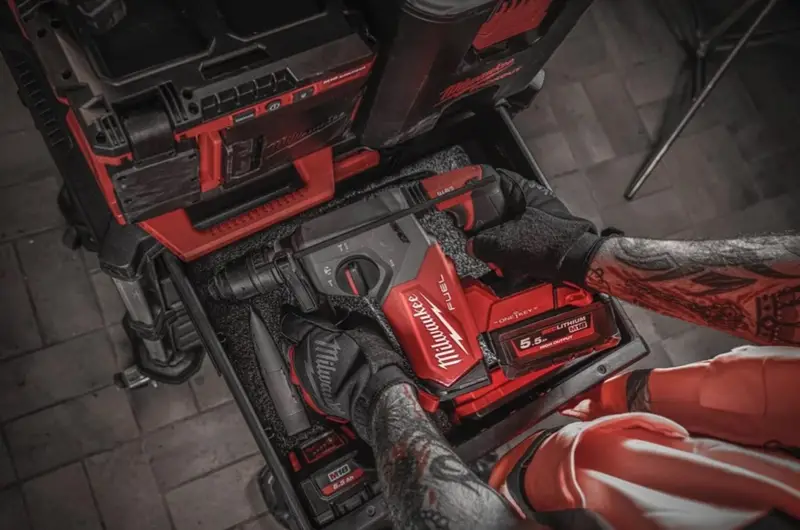 Перфоратор аккумуляторный бесщёточный SDS-PLUS MILWAUKEE M18 ONEFHX-552X — Photo 13