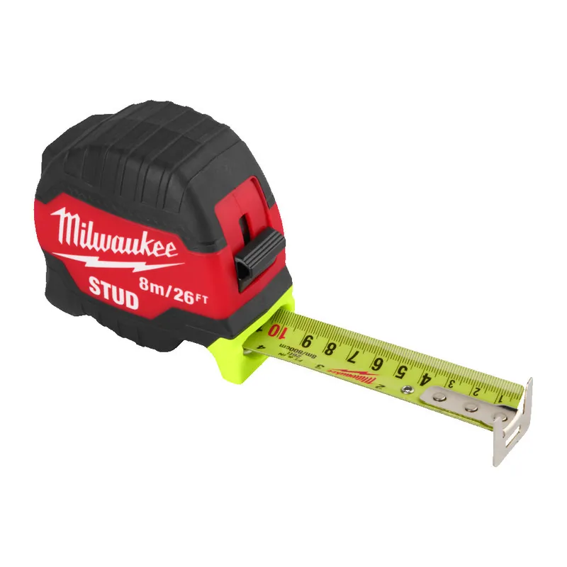 Рулетка магнитная MILWAUKEE, STUD (Gen 3), 8м/26фт (33мм) — Photo 1