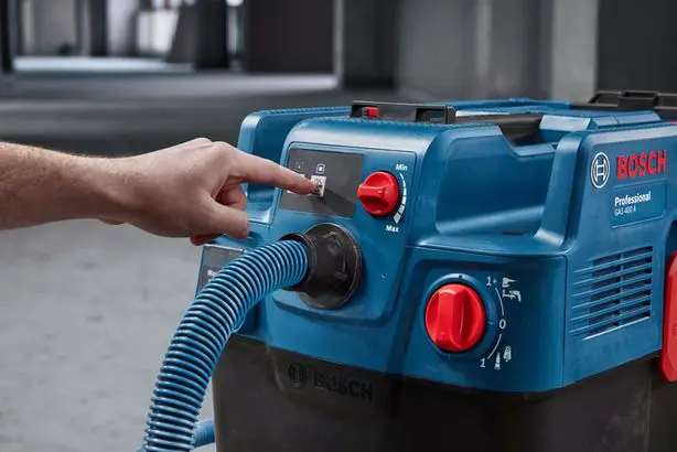 Будівальний пилосос GAS 400 A (комбінована насадка-щітка + комбінований адаптер PT + шланг + основний фільтр+ вигнута трубка) — Photo 2
