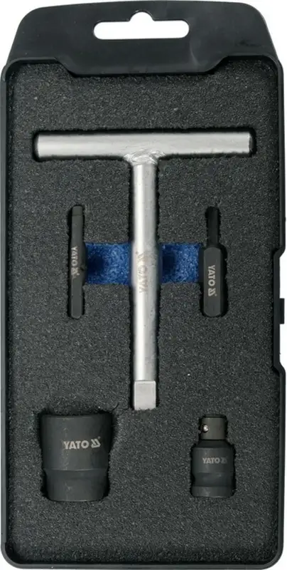Ключі для пластикових оливозливних пробок YATO: до квадрату- 3/8", 5 шт [20]
