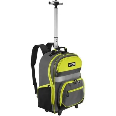 Рюкзак для інструменту RYOBI RSSBP2, 25л, на коліщатках, телескопічне руків'я, поліестер 600D — Photo 2