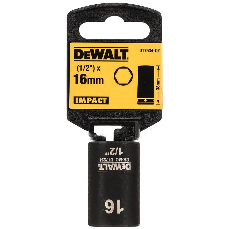 Головка торцева ударна коротка IMPACT DeWALT DT7534 — Photo 1