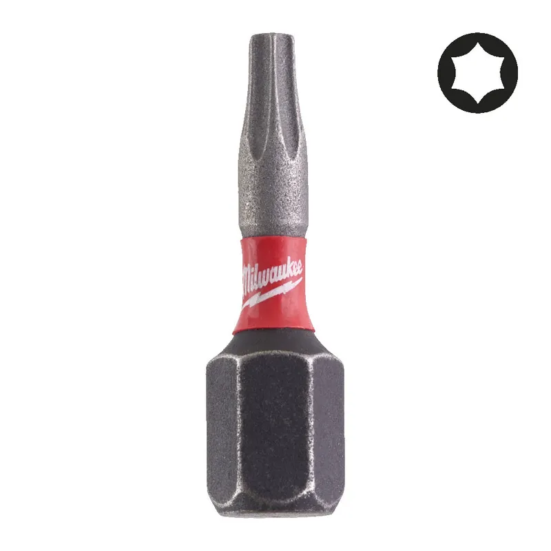Біта SHOCKWAVE MILWAUKEE, TX10, 25мм, (3шт)