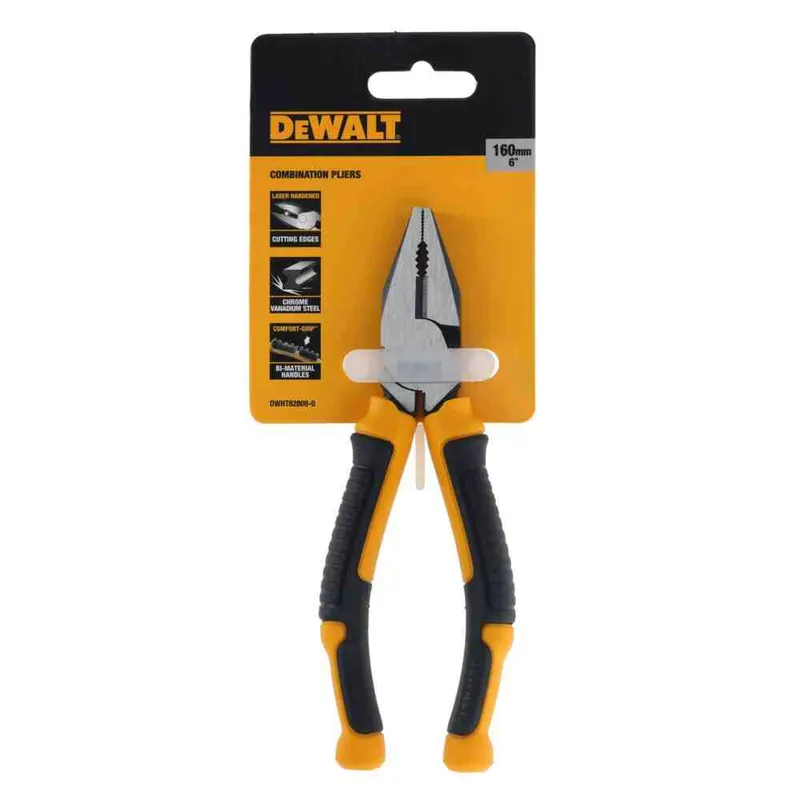 Плоскогубці LASER HARDENED комбіновані, L=160 мм DeWALT DWHT82808-0 — Photo 2