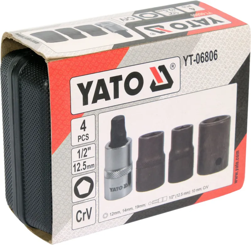 Головки 5-гранні для гальмівних супортів авто YATO YT-06806 — Photo 3