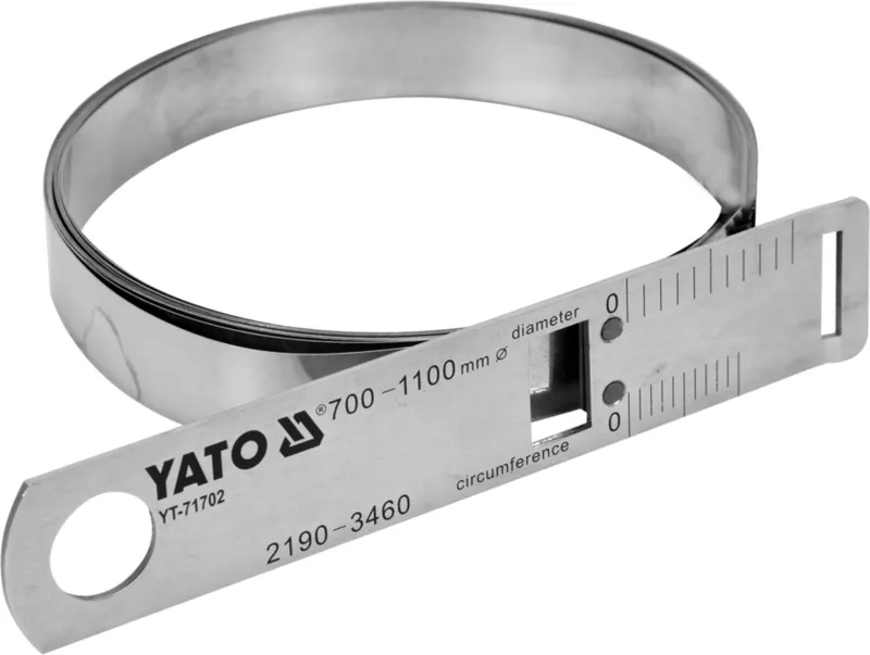 Циркометр для кола- 2190-3460мм і діамет. 700-1100мм YATO з метр. і дюйм. шкалами, сталева