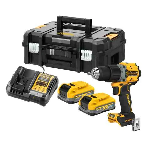 Дриль-шуруповерт акумуляторний безщітковий ударний DeWALT DCD805S2T