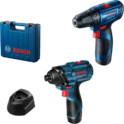 Набір шурупокрут акумуляторний Bosch GSR 120-LI, ударний гайковерт GDR 120-LI