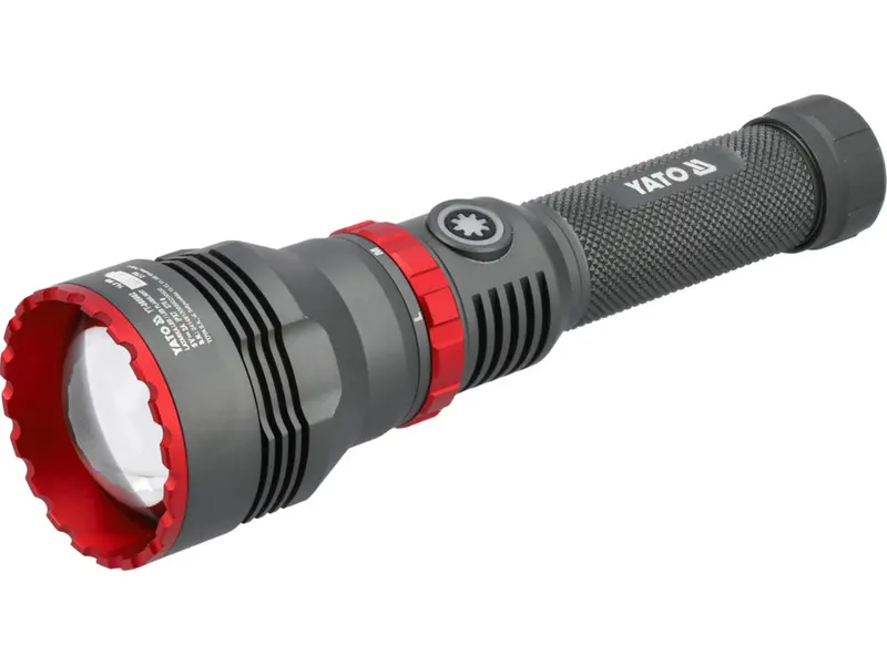 Ліхтар ручний LED-діодний YATO Li-Ion 3.7 В, 4 АГод, 10Вт, зарядка від USB-C [6/24]