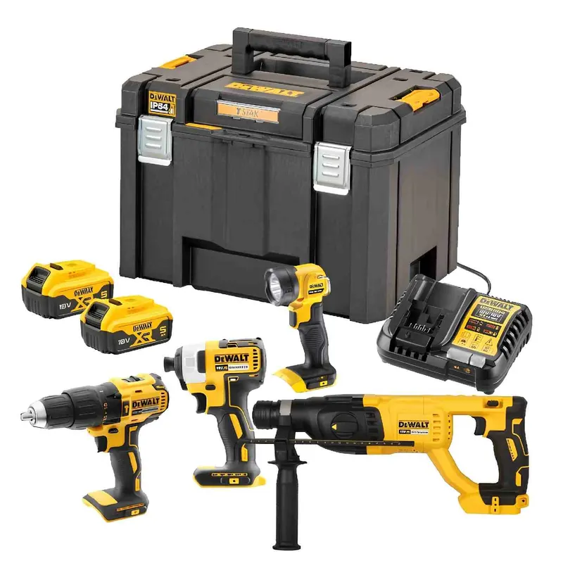 Набір з чотирьох інструментів безщіткових DeWALT DCK440P2T