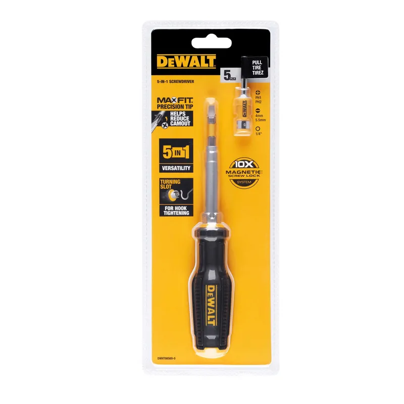 Викрутка - набір FULL FIT 6 Way з двома змінними бітами DeWALT DWHT66569-0 — Photo 4
