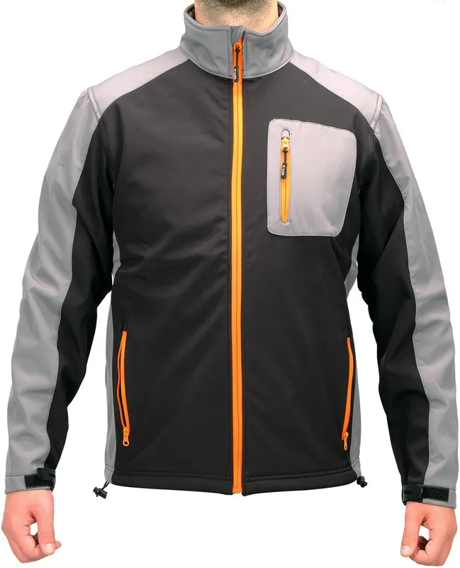 Куртка робоча SOFTSHELL YATO розмір S, чорно-сіра, 3 кишені, 96% поліестер і 4% спандекс(DW) — Photo 2
