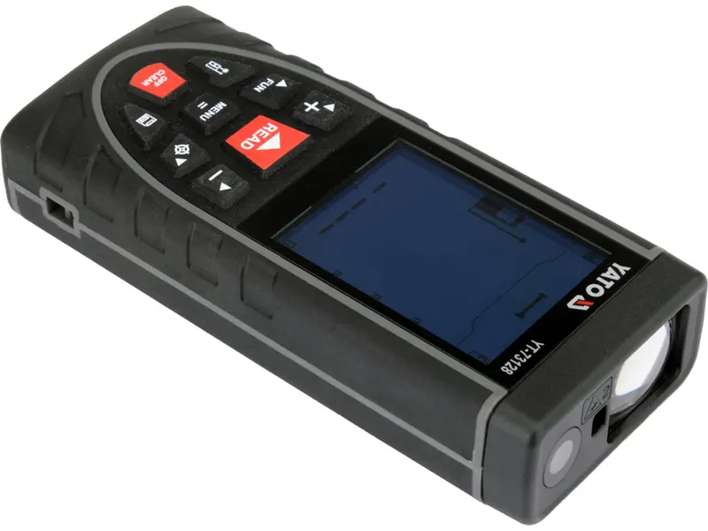 Дальномір лазерний YATO з LCD- дисплеєм дальн- 120 м, похибка ±2 мм, живлен від акумул. 3,7 В 2 АГод